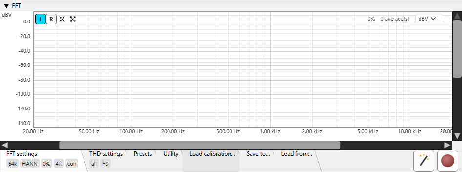 FFT analyser pane